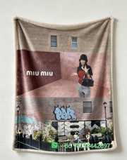 Miumiu Throw Blankets